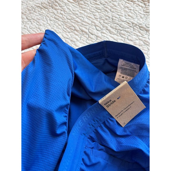 Nike Stride Men's 5 Inch Running Shorts Blue Size Medium #158 - Picture 6 of 9